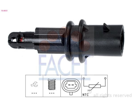 Sensor, temperatura del aire entrante 10.4033 Facet