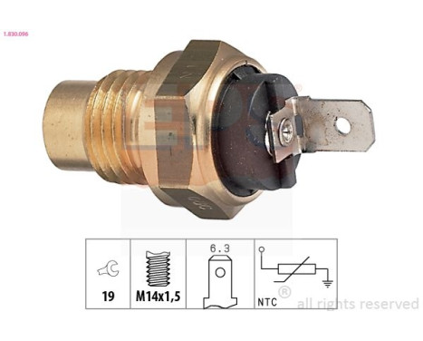 Sensor de temperatura del aceite 1.830.096 EPS Facet