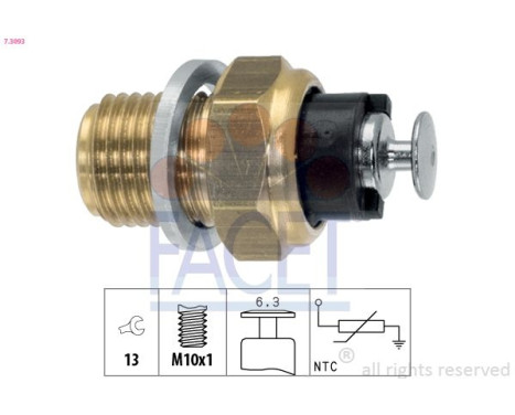 Sensor de temperatura del aceite 7.3093 Facet