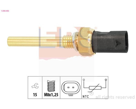 Sensor de temperatura del refrigerante 1.830.402 EPS Facet