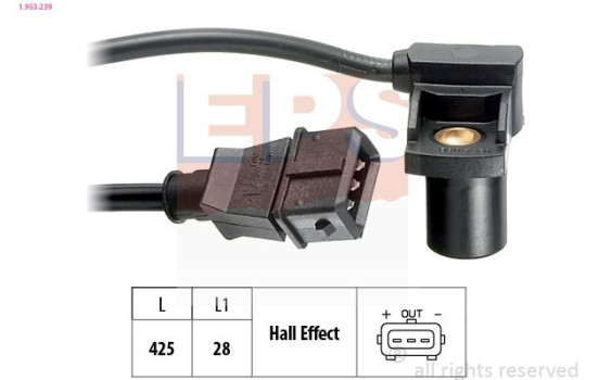 Sensor del árbol de levas 1.953.239 EPS Facet, Imagen 2