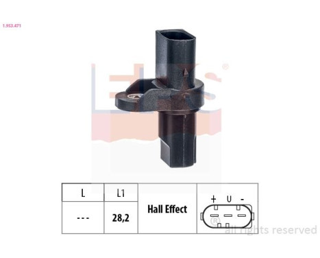 Sensor del árbol de levas 1.953.471 EPS Facet