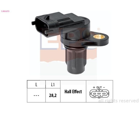 Sensor del árbol de levas 1.953.573 EPS Facet