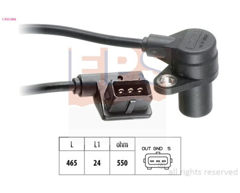 Sensor del cigüeñal 1.953.056 EPS Facet