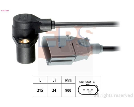 Sensor del cigüeñal 1.953.241 EPS Facet