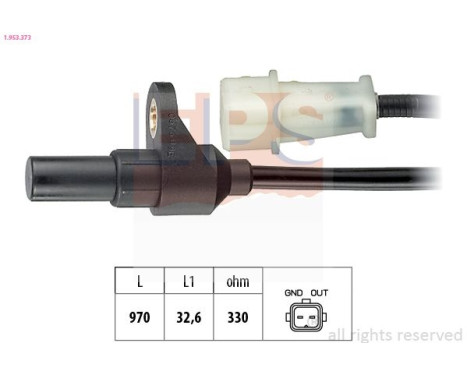 Sensor del cigüeñal 1.953.373 EPS Facet