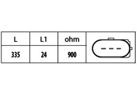 Sensor del cigüeñal 6PU 009 146-531 Hella