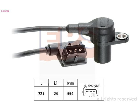 Sensor del cigüeñal 1.953.130 EPS Facet