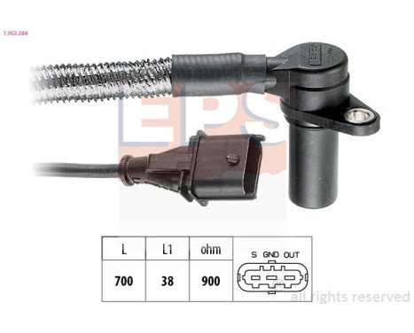 Sensor del cigüeñal 1.953.284 EPS Facet