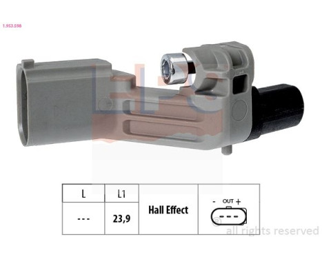 Sensor del cigüeñal 1.953.598 EPS Facet