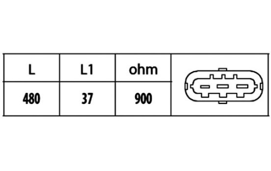 Sensor del cigüeñal 6PU 009 146-461 Hella