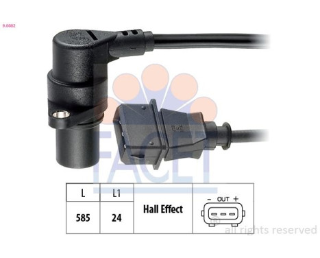 Sensor del cigüeñal 9.0082 Facet