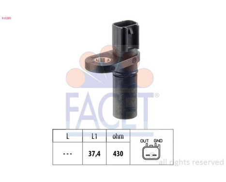 Sensor del cigüeñal 9.0280 Facet