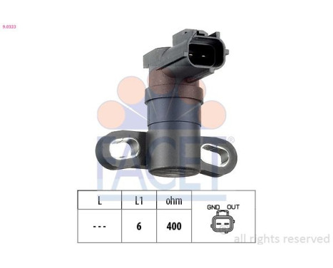 Sensor del cigüeñal 9.0333 Facet