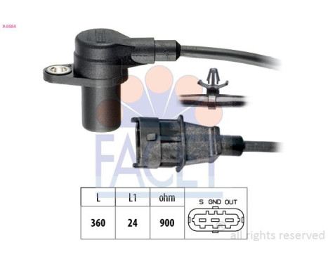 Sensor del cigüeñal 9.0564 Facet