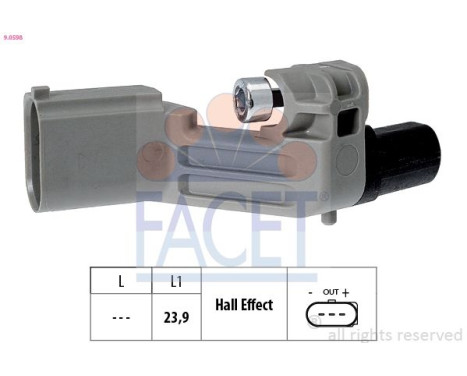 Sensor del cigüeñal 9.0598 Facet