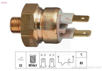 Interruptor de temperatura, luz de advertencia del refrigerante 1.840.056 EPS Facet