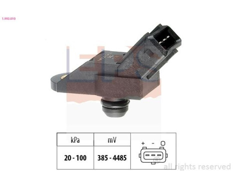 Sensor de presión de aire, controlador de altura 1.993.010 EPS Facet