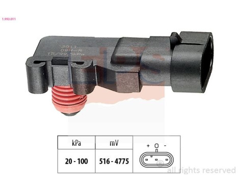 Sensor de presión de aire, controlador de altura 1.993.011 EPS Facet