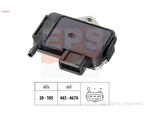 Sensor de presión de aire, controlador de altura 1.993.015 EPS Facet