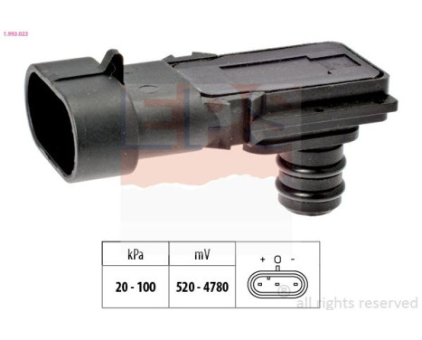 Sensor de presión de aire, controlador de altura 1.993.023 EPS Facet
