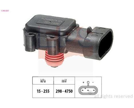 Sensor de presión de aire, controlador de altura 1.993.051 EPS Facet