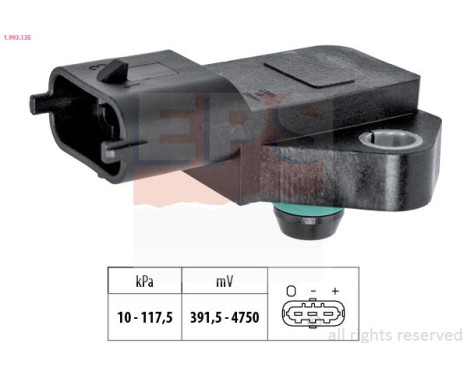 Sensor de presión de aire, controlador de altura 1.993.135 EPS Facet