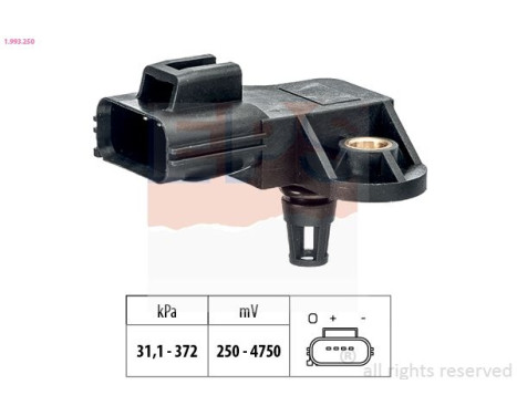 Sensor de presión de aire, controlador de altura 1.993.250 EPS Facet