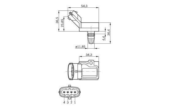 Sensor MAP DS-S2-TF Bosch, Imagen 7