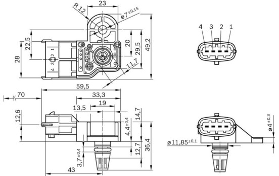 Sensor MAP DS-S3-TF Bosch, Imagen 4