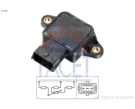 Sensor, ajuste de la válvula del acelerador