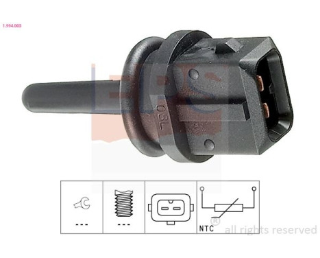 Sensor, temperatura del aire entrante 1.994.003 EPS Facet