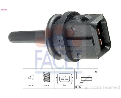 Sensor, temperatura del aire entrante 10.4003 Facet