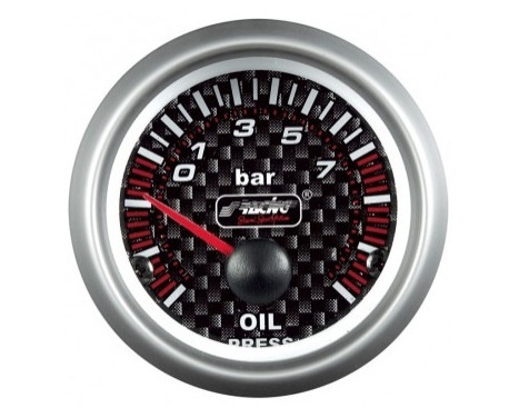 Simoni Racing Analog Instrument - oil pressure - 52mm - Carbon