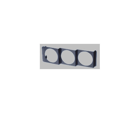 Performence Instrument DIN Panel Metal for 3x52 mm set black, Image 2