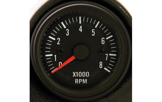 Performance Instrument Black Tachometer> 8000rpm 2/3/4/5/6/8 cyLeft 52mm, Image 2