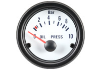Performance Instrument White Oil pressure 0-10 bar 52mm