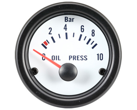 Performance Instrument White Oil pressure 0-10 bar 52mm, Image 2