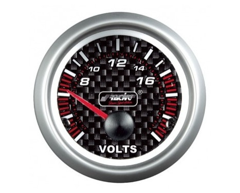 Simoni Racing Analog Instrument - voltmeter - 52mm - Carbon