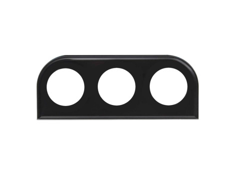 Simoni Racing DIN panel metal for 3x52 mm instruments black, Image 3