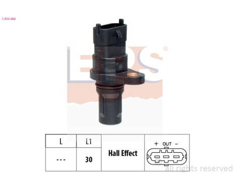 Sensor, camshaft position 1.953.466 EPS Facet