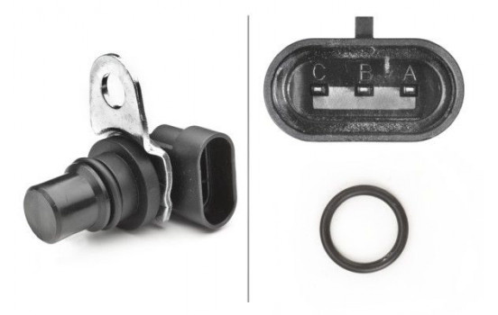 Sensor, camshaft position 6PU 009 121-841 Hella