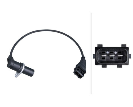 Sensor, camshaft position 6PU 009 168-301 Hella