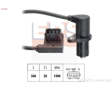 Sensor, camshaft position Made in Italy - OE Equivalent 1.953.085 EPS Facet