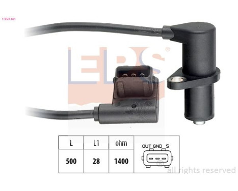Sensor, camshaft position Made in Italy - OE Equivalent 1.953.161 EPS Facet