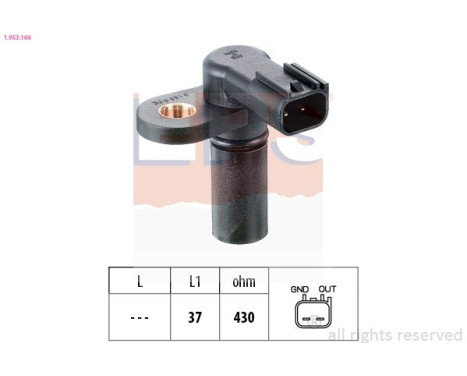 Sensor, camshaft position Made in Italy - OE Equivalent 1.953.166 EPS Facet