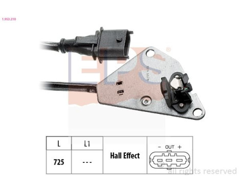 Sensor, camshaft position Made in Italy - OE Equivalent 1.953.210 EPS Facet