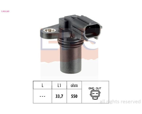 Sensor, camshaft position Made in Italy - OE Equivalent 1.953.281 EPS Facet