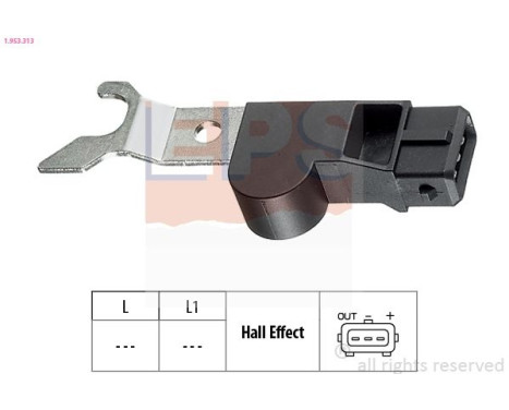 Sensor, camshaft position Made in Italy - OE Equivalent 1.953.313 EPS Facet