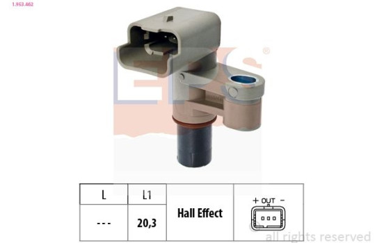 Sensor, camshaft position Made in Italy - OE Equivalent 1.953.462 EPS Facet